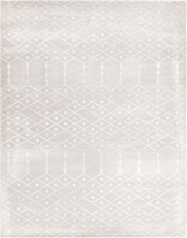 Light Gray 10' x 13' Paxon Trellis Rectangle Area Rug Geometric Durable Stain Resistant Easy Clean Carpet for Modern Interior Home Decor for Sale at Rug Engine