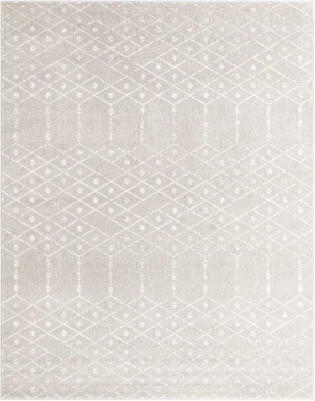 Light Gray 7' 10 x 10' Paxon Trellis Rectangle Area Rug Geometric Durable Stain Resistant Easy Clean Carpet for Modern Interior Home Decor for Sale at Rug Engine