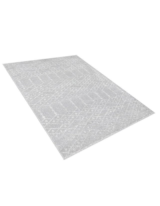 Light Gray 4' x 6' Paxon Trellis Rectangle Area Rug Geometric Durable Stain Resistant Easy Clean Carpet for Modern Interior Home Decor for Sale at Rug Engine