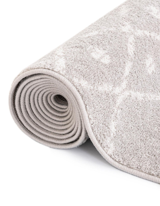 Light Gray 7' 10 x 7' 10 Paxon Trellis Octagon Area Rug Geometric Durable Stain Resistant Easy Clean Carpet for Modern Interior Home Decor for Sale at Rug Engine