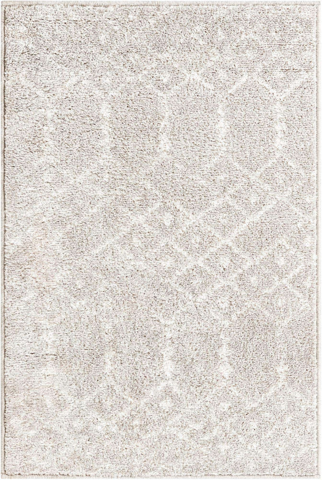 Light Gray 2' x 3' Paxon Trellis Rectangle Area Rug Geometric Durable Stain Resistant Easy Clean Carpet for Modern Interior Home Decor for Sale at Rug Engine