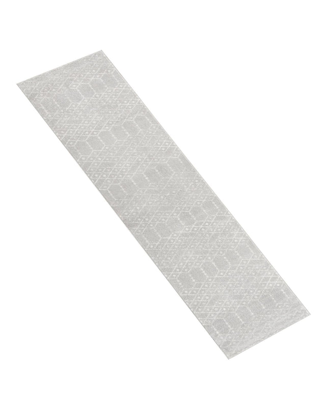 Light Gray 2' 11 x 13' Paxon Trellis Runner Area Rug Geometric Durable Stain Resistant Easy Clean Carpet for Modern Interior Home Decor for Sale at Rug Engine