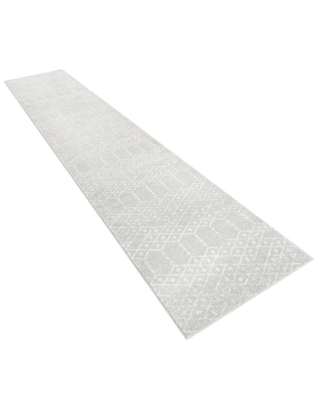 Light Gray 2' 11 x 16' Paxon Trellis Runner Area Rug Geometric Durable Stain Resistant Easy Clean Carpet for Modern Interior Home Decor for Sale at Rug Engine