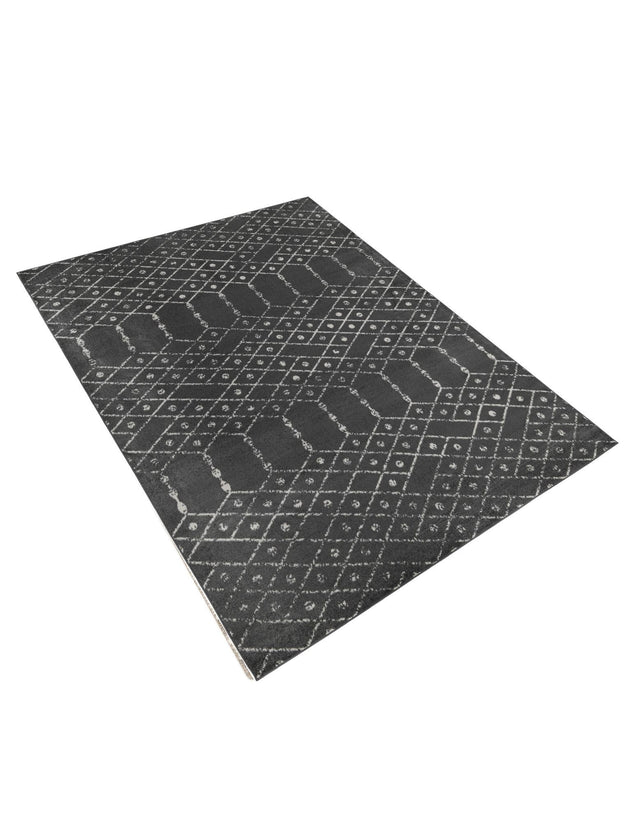 Charcoal Gray 10' x 13' Paxon Trellis Rectangle Area Rug Geometric Durable Stain Resistant Easy Clean Carpet for Modern Interior Home Decor for Sale at Rug Engine