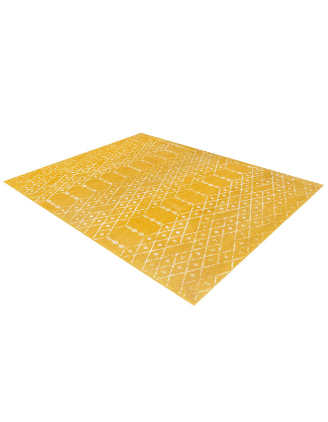 Yellow 6' x 9' Paxon Trellis Rectangle Area Rug Geometric Durable Stain Resistant Easy Clean Carpet for Modern Interior Home Decor for Sale at Rug Engine