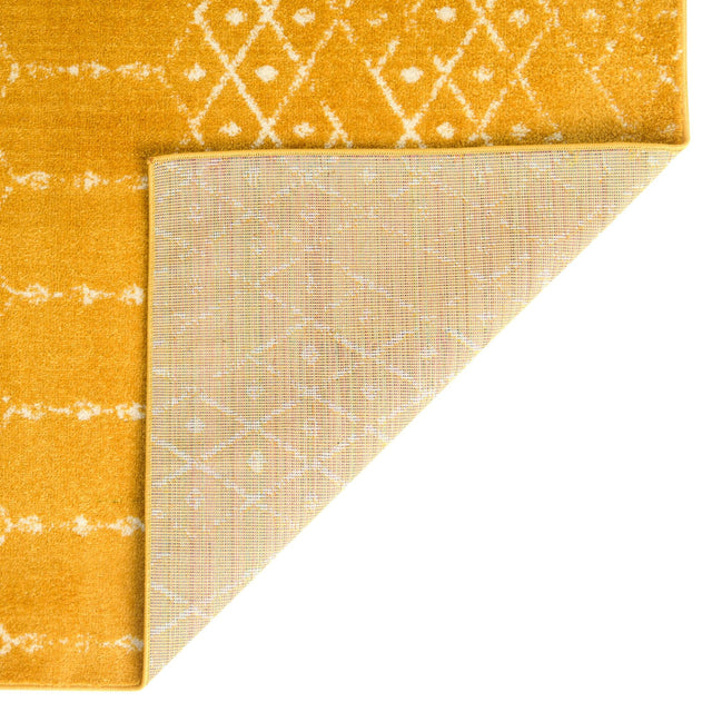 Yellow 5' 3 x 5' 3 Paxon Trellis Octagon Area Rug Geometric Durable Stain Resistant Easy Clean Carpet for Modern Interior Home Decor for Sale at Rug Engine