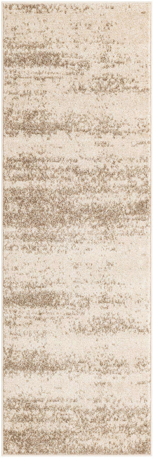 Bone Beige 2' x 6' 1 Del Mar Runner Area Rug 100% Polypropylene Easy Clean Stain Resistant Vivid Modern Carpet Mat for Home Decor Interior Designing for Sale at Rug Engine