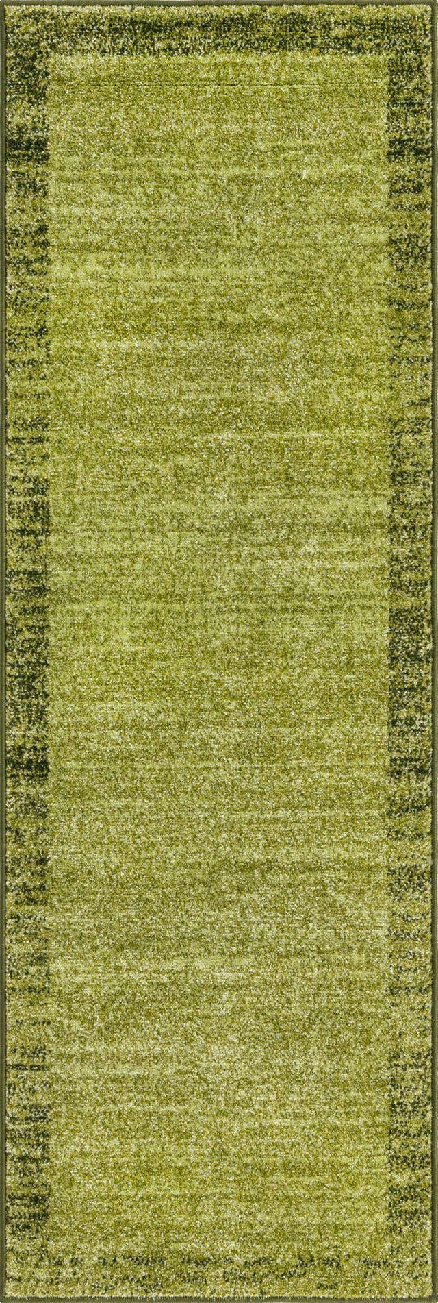 Light Green 2' x 6' 1 Del Mar Runner Area Rug 100% Polypropylene Easy Clean Stain Resistant Vivid Modern Carpet Mat for Home Decor Interior Designing for Sale at Rug Engine