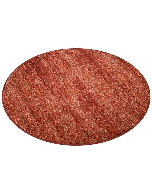 Terracotta 4' 1 x 4' 1 Del Mar Round Area Rug 100% Polypropylene Easy Clean Stain Resistant Vivid Modern Carpet Mat for Home Decor Interior Designing for Sale at Rug Engine