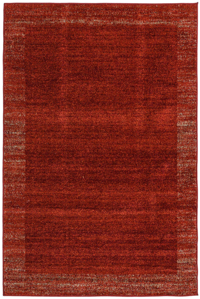 Terracotta 4' 1 x 6' 1 Del Mar Rectangle Area Rug 100% Polypropylene Easy Clean Stain Resistant Vivid Modern Carpet Mat for Home Decor Interior Designing for Sale at Rug Engine