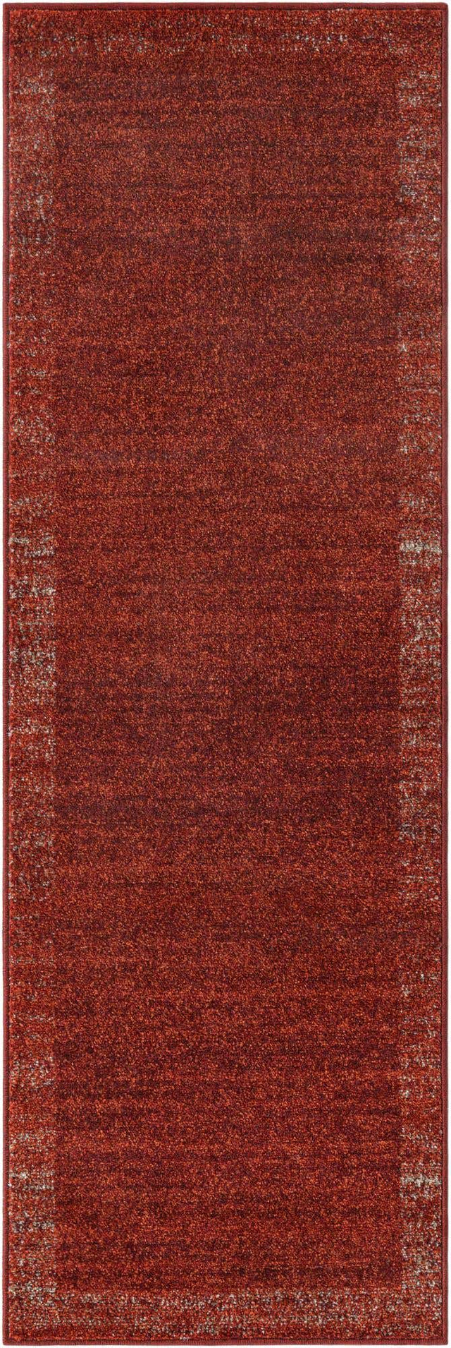 Terracotta 2' x 6' 1 Del Mar Runner Area Rug 100% Polypropylene Easy Clean Stain Resistant Vivid Modern Carpet Mat for Home Decor Interior Designing for Sale at Rug Engine