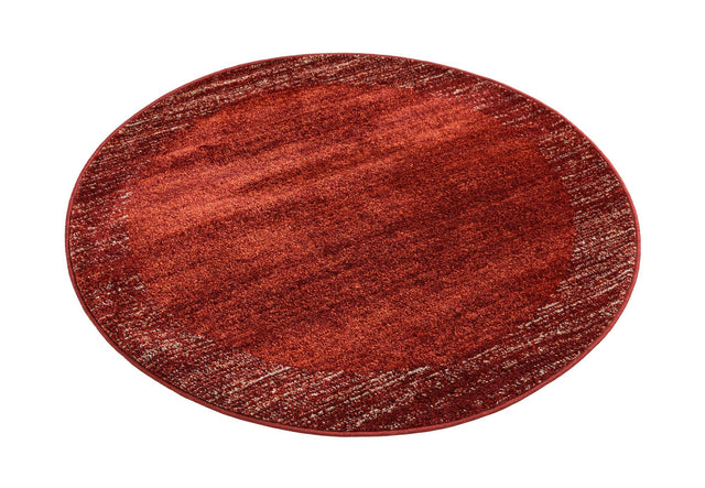Terracotta 4' 1 x 4' 1 Del Mar Round Area Rug 100% Polypropylene Easy Clean Stain Resistant Vivid Modern Carpet Mat for Home Decor Interior Designing for Sale at Rug Engine