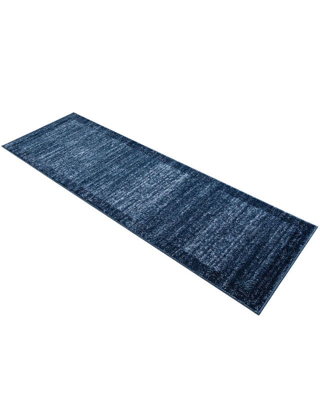 Navy Blue 2' x 6' 1 Del Mar Runner Area Rug 100% Polypropylene Easy Clean Stain Resistant Vivid Modern Carpet Mat for Home Decor Interior Designing for Sale at Rug Engine