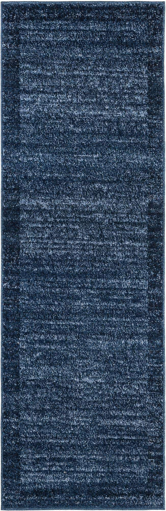 Navy Blue 2' x 6' 1 Del Mar Runner Area Rug 100% Polypropylene Easy Clean Stain Resistant Vivid Modern Carpet Mat for Home Decor Interior Designing for Sale at Rug Engine