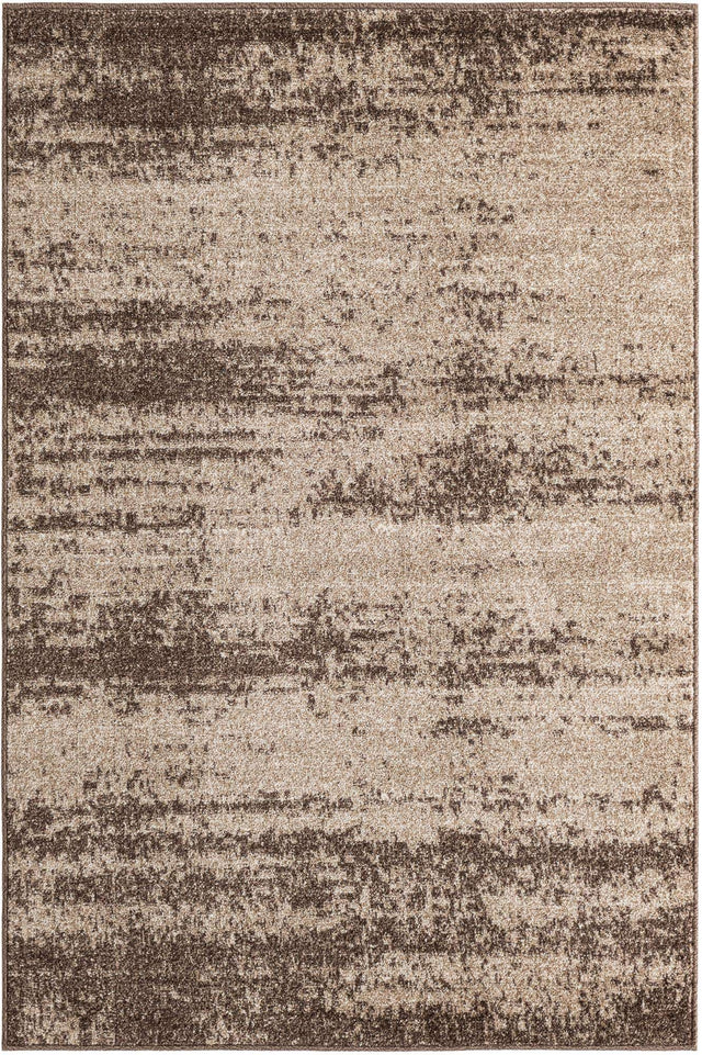 Brown 4' 1 x 6' 1 Del Mar Rectangle Area Rug 100% Polypropylene Easy Clean Stain Resistant Vivid Modern Carpet Mat for Home Decor Interior Designing for Sale at Rug Engine