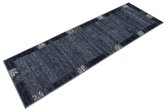 Light Blue 2' x 6' 1 Del Mar Runner Area Rug 100% Polypropylene Easy Clean Stain Resistant Vivid Modern Carpet Mat for Home Decor Interior Designing for Sale at Rug Engine