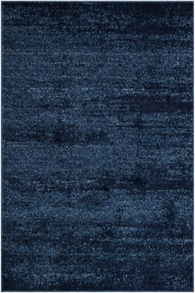 Navy Blue 4' 1 x 6' 1 Del Mar Rectangle Area Rug 100% Polypropylene Easy Clean Stain Resistant Vivid Modern Carpet Mat for Home Decor Interior Designing for Sale at Rug Engine