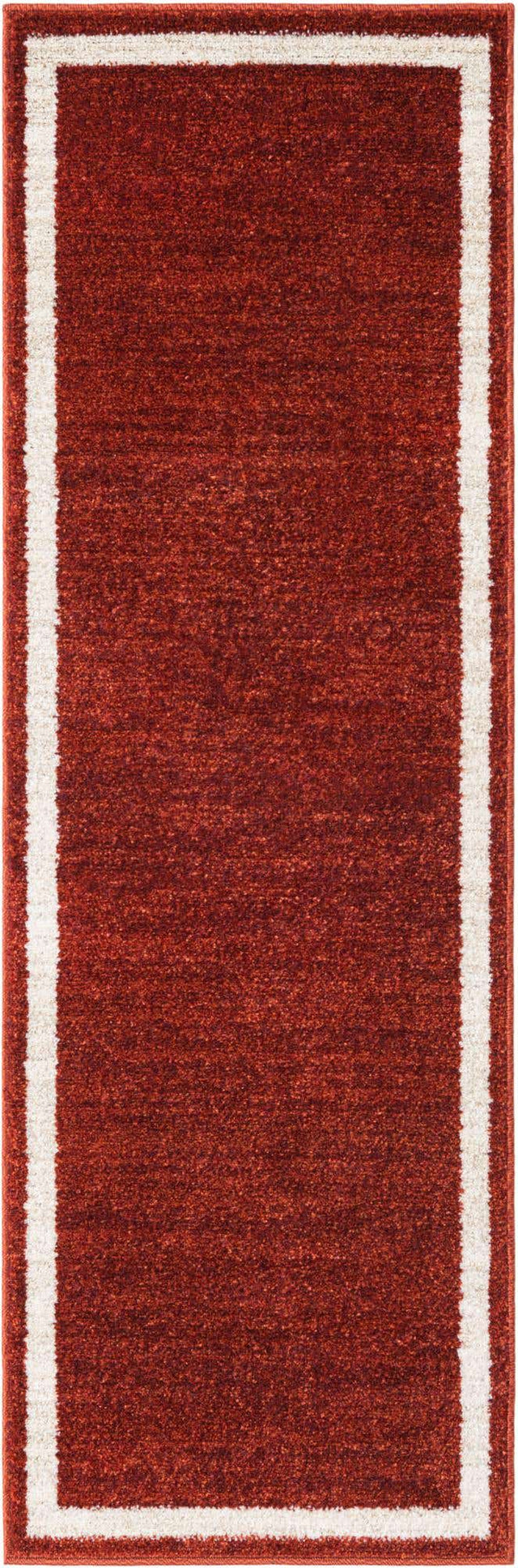 Terracotta 2' x 6' 1 Del Mar Runner Area Rug 100% Polypropylene Easy Clean Stain Resistant Vivid Modern Carpet Mat for Home Decor Interior Designing for Sale at Rug Engine