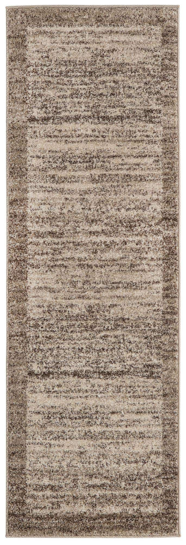 Beige 2' x 6' 1 Del Mar Runner Area Rug 100% Polypropylene Easy Clean Stain Resistant Vivid Modern Carpet Mat for Home Decor Interior Designing for Sale at Rug Engine