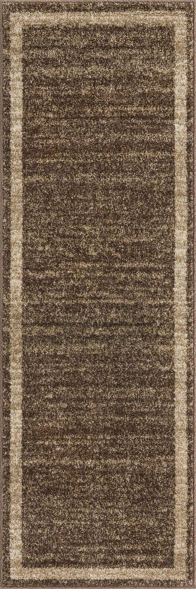 Light Brown 2' x 6' 1 Del Mar Runner Area Rug 100% Polypropylene Easy Clean Stain Resistant Vivid Modern Carpet Mat for Home Decor Interior Designing for Sale at Rug Engine