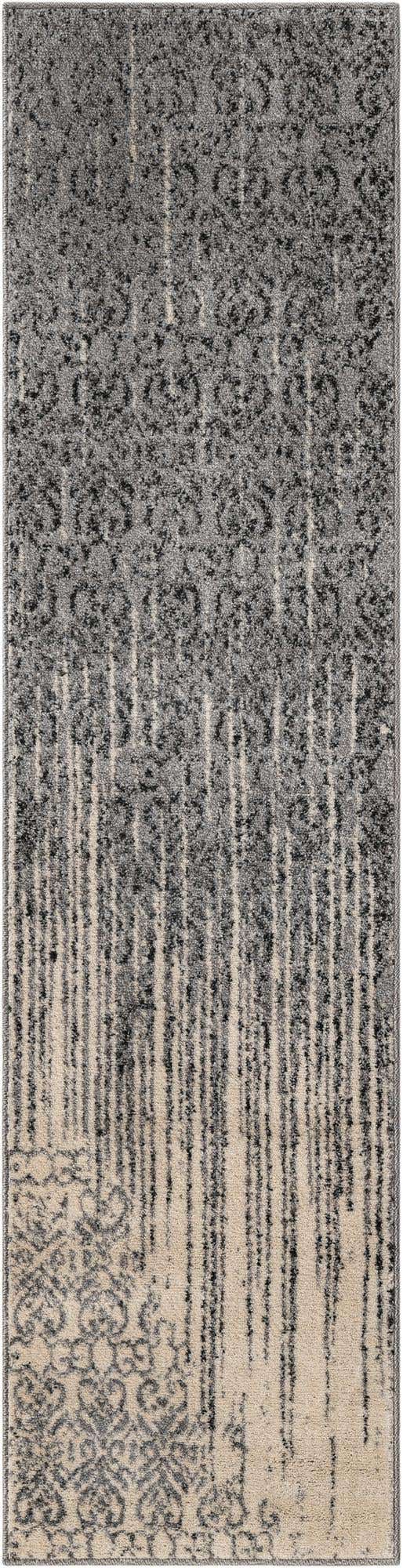 Gray 2' x 8' Del Mar Runner Area Rug 100% Polypropylene Easy Clean Stain Resistant Vivid Modern Carpet Mat for Home Decor Interior Designing for Sale at Rug Engine