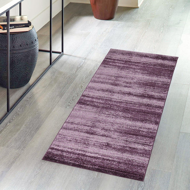 Violet 2' x 6' 1 Del Mar Runner Area Rug 100% Polypropylene Easy Clean Stain Resistant Vivid Modern Carpet Mat for Home Decor Interior Designing for Sale at Rug Engine