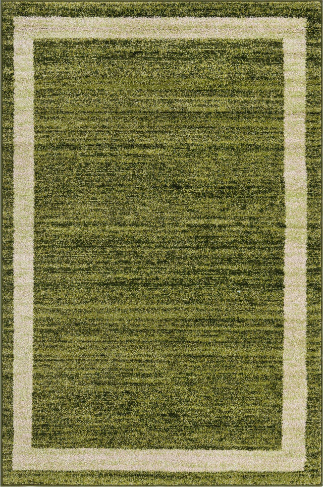 Green 4' 1 x 6' 1 Del Mar Rectangle Area Rug 100% Polypropylene Easy Clean Stain Resistant Vivid Modern Carpet Mat for Home Decor Interior Designing for Sale at Rug Engine