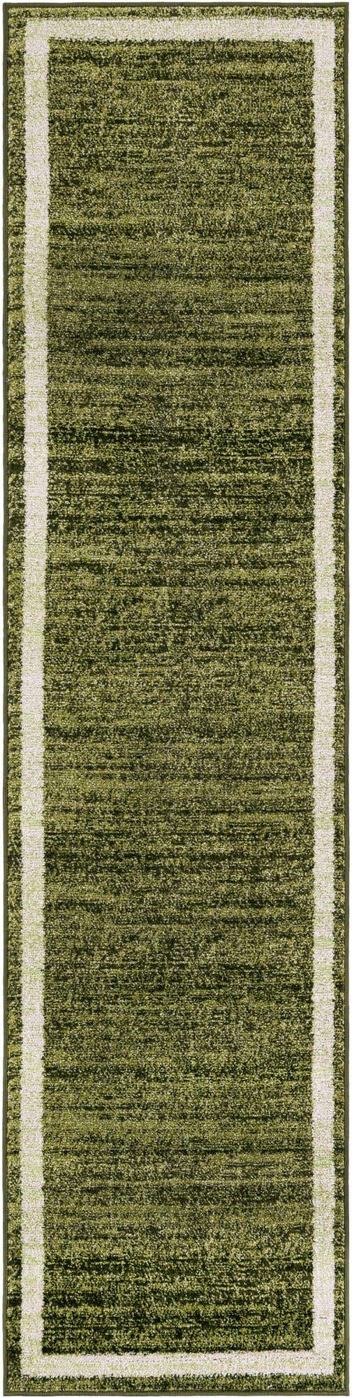Green 2' x 8' Del Mar Runner Area Rug 100% Polypropylene Easy Clean Stain Resistant Vivid Modern Carpet Mat for Home Decor Interior Designing for Sale at Rug Engine