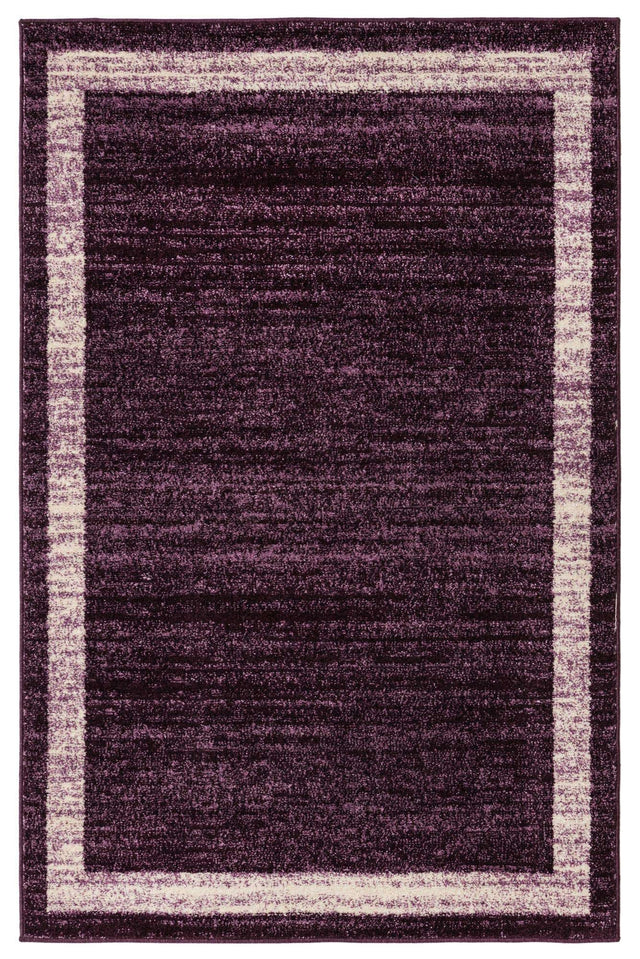 Violet 4' 1 x 6' 1 Del Mar Rectangle Area Rug 100% Polypropylene Easy Clean Stain Resistant Vivid Modern Carpet Mat for Home Decor Interior Designing for Sale at Rug Engine