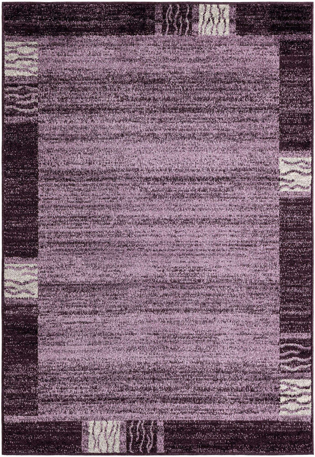 Violet 4' 1 x 6' 1 Del Mar Rectangle Area Rug 100% Polypropylene Easy Clean Stain Resistant Vivid Modern Carpet Mat for Home Decor Interior Designing for Sale at Rug Engine