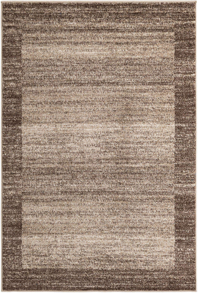 Light Brown 4' 1 x 6' 1 Del Mar Rectangle Area Rug 100% Polypropylene Easy Clean Stain Resistant Vivid Modern Carpet Mat for Home Decor Interior Designing for Sale at Rug Engine