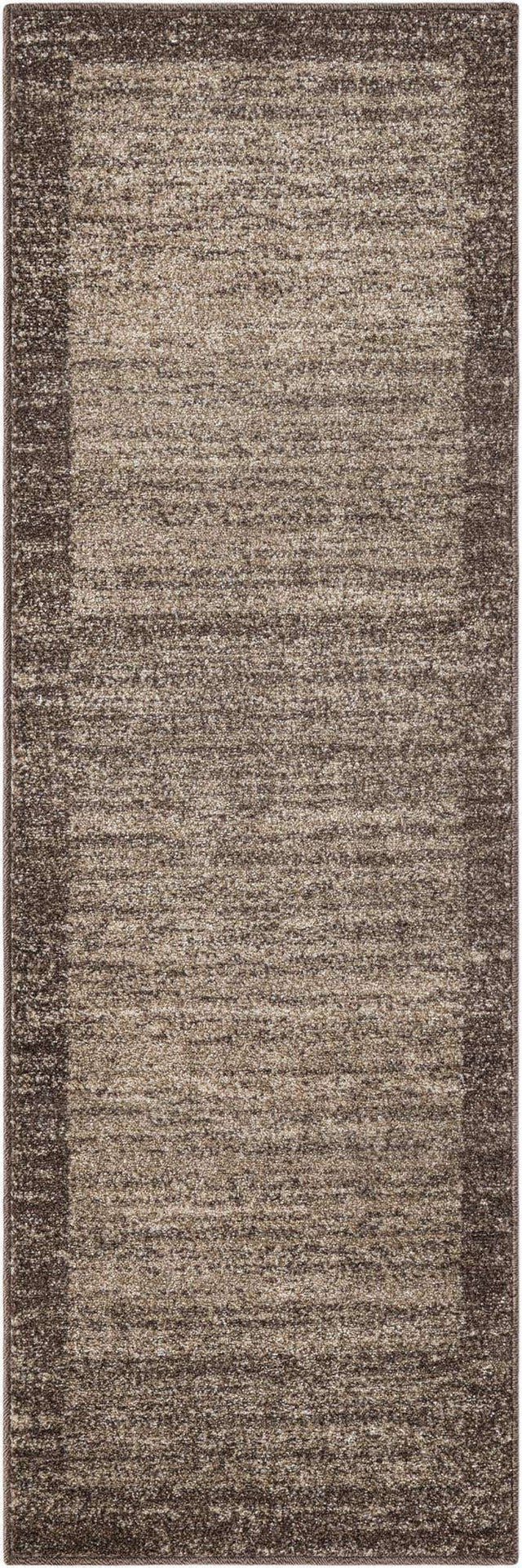 Light Brown 2' x 6' 1 Del Mar Runner Area Rug 100% Polypropylene Easy Clean Stain Resistant Vivid Modern Carpet Mat for Home Decor Interior Designing for Sale at Rug Engine