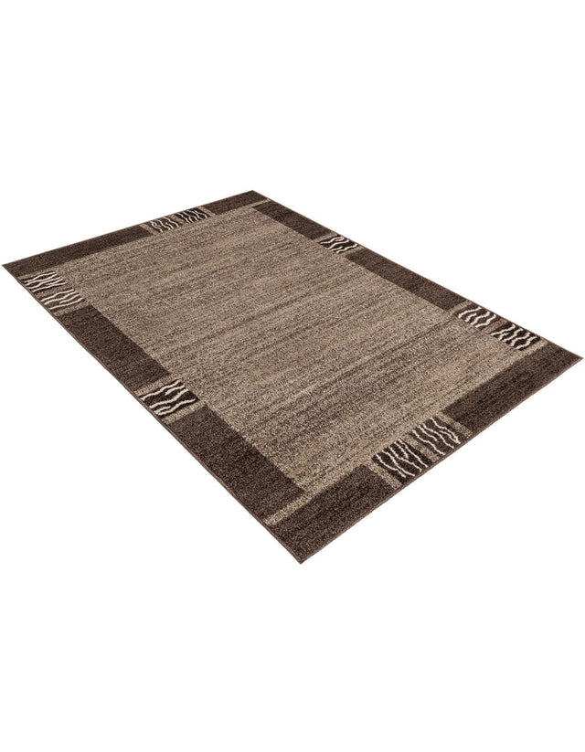 Dark Beige 4' 1 x 6' 1 Del Mar Rectangle Area Rug 100% Polypropylene Easy Clean Stain Resistant Vivid Modern Carpet Mat for Home Decor Interior Designing for Sale at Rug Engine