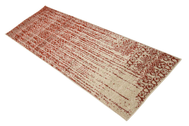 Red 2' x 6' 1 Del Mar Runner Area Rug 100% Polypropylene Easy Clean Stain Resistant Vivid Modern Carpet Mat for Home Decor Interior Designing for Sale at Rug Engine