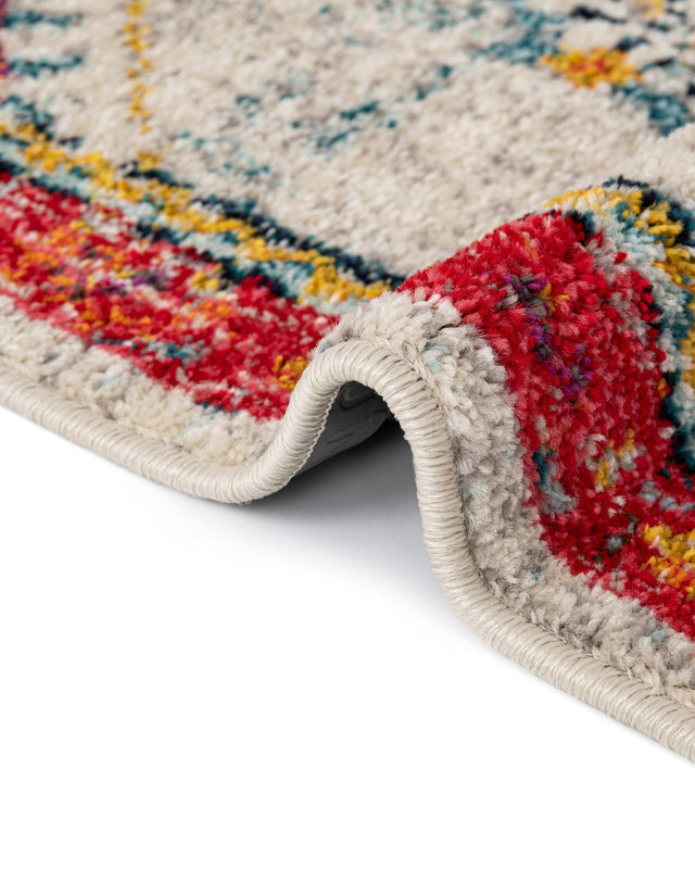 Ivory 5' 3 x 8' Penrose Oval Area Rug