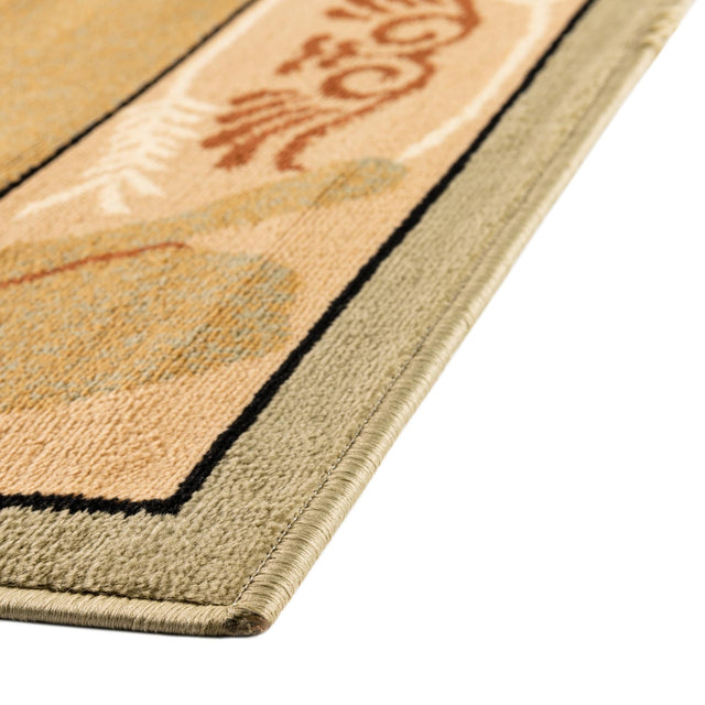 Green 9' x 12' Pioneer Rectangle Area Rug