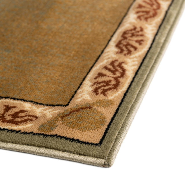Green 2' x 10' Pioneer Runner Area Rug Classic Southwestern Motif Durable Stain Resistant Easy Clean Carpet for Traditional Interior Decor for Sale at Rug Engine