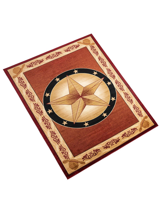 Red 10' x 14' 1 Pioneer Rectangle Area Rug