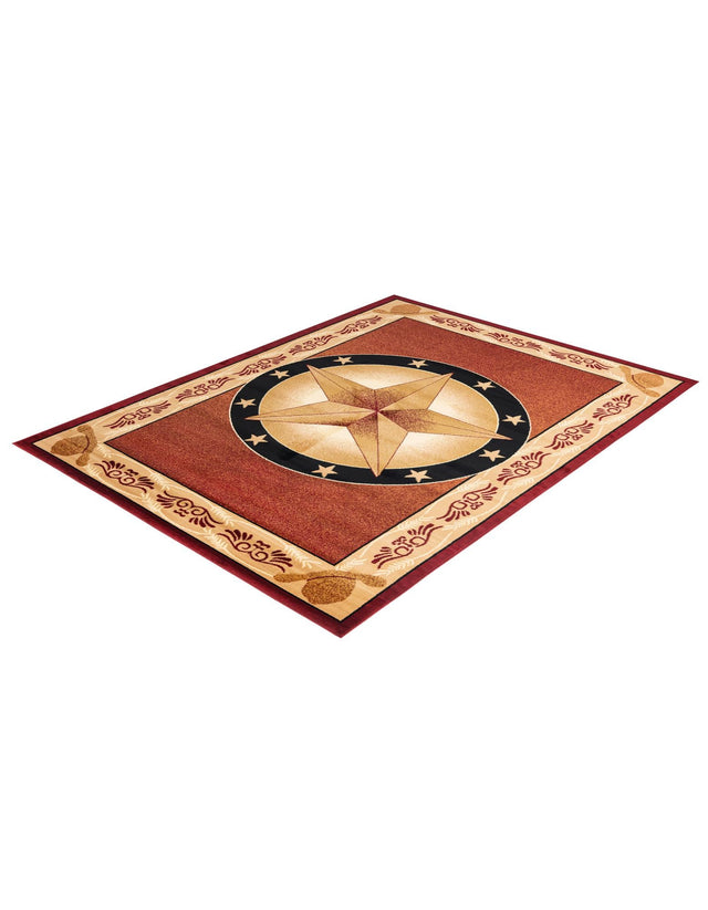 Red 7' 1 x 10' Pioneer Rectangle Area Rug