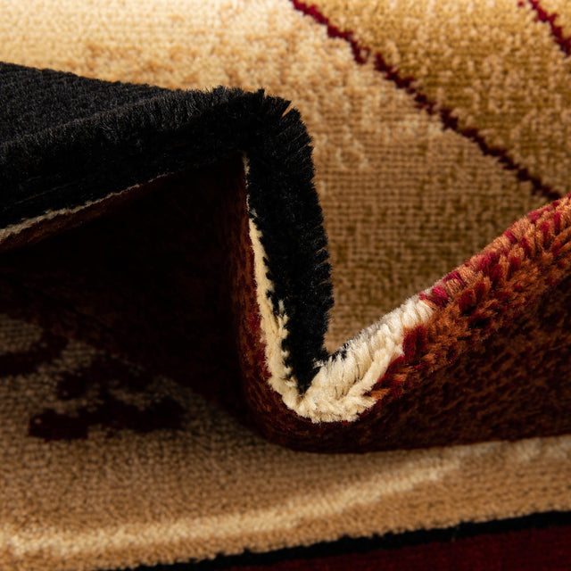 Red 6' 1 x 9' Pioneer Rectangle Area Rug