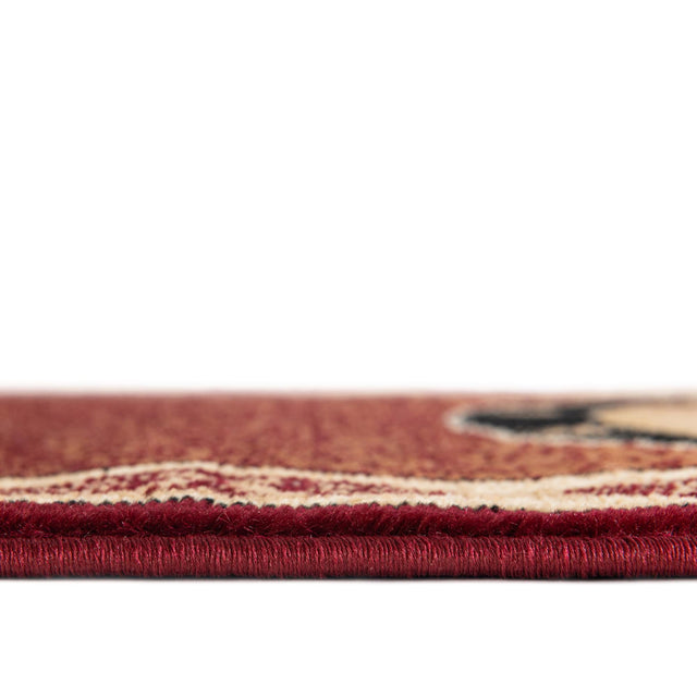 Red 2' x 8' Pioneer Runner Area Rug