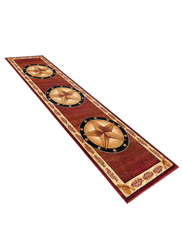 Red 2' 11 x 12' Pioneer Runner Area Rug
