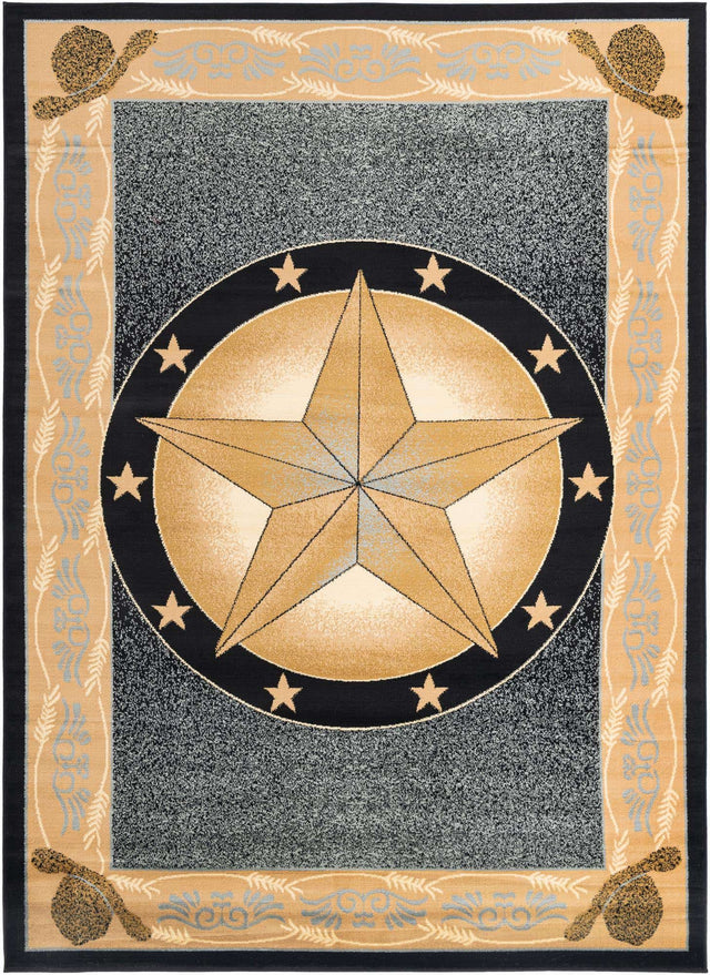 Blue 7' 1 x 10' Pioneer Rectangle Area Rug Classic Southwestern Motif Durable Stain Resistant Easy Clean Carpet for Traditional Interior Decor for Sale at Rug Engine