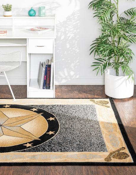 Blue 4' 1 x 6' 1 Pioneer Rectangle Area Rug