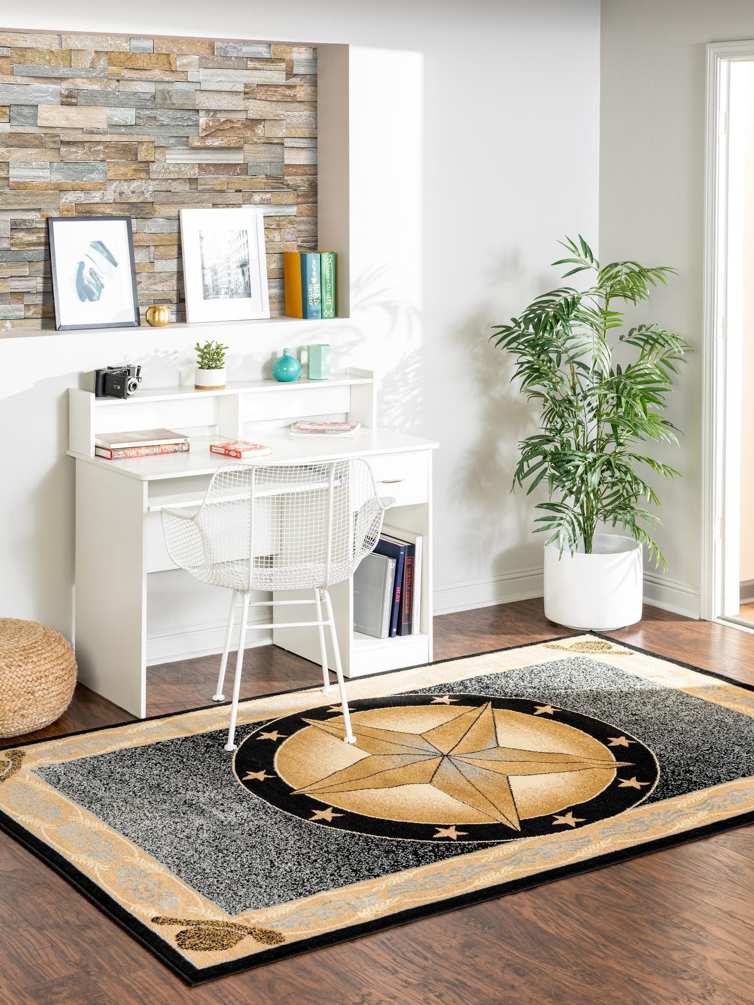 Blue 2' x 3' 1 Pioneer Rectangle Area Rug