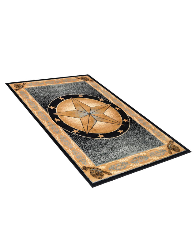 Blue 4' 1 x 6' 1 Pioneer Rectangle Area Rug Classic Southwestern Motif Durable Stain Resistant Easy Clean Carpet for Traditional Interior Decor for Sale at Rug Engine