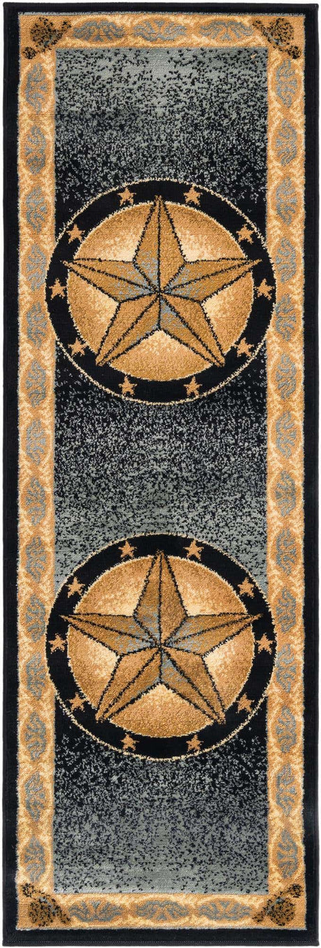 Blue 2' x 6' 1 Pioneer Runner Area Rug