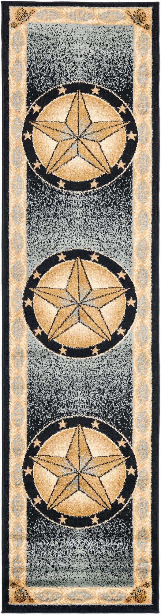 Blue 2' x 8' Pioneer Runner Area Rug Classic Southwestern Motif Durable Stain Resistant Easy Clean Carpet for Traditional Interior Decor for Sale at Rug Engine