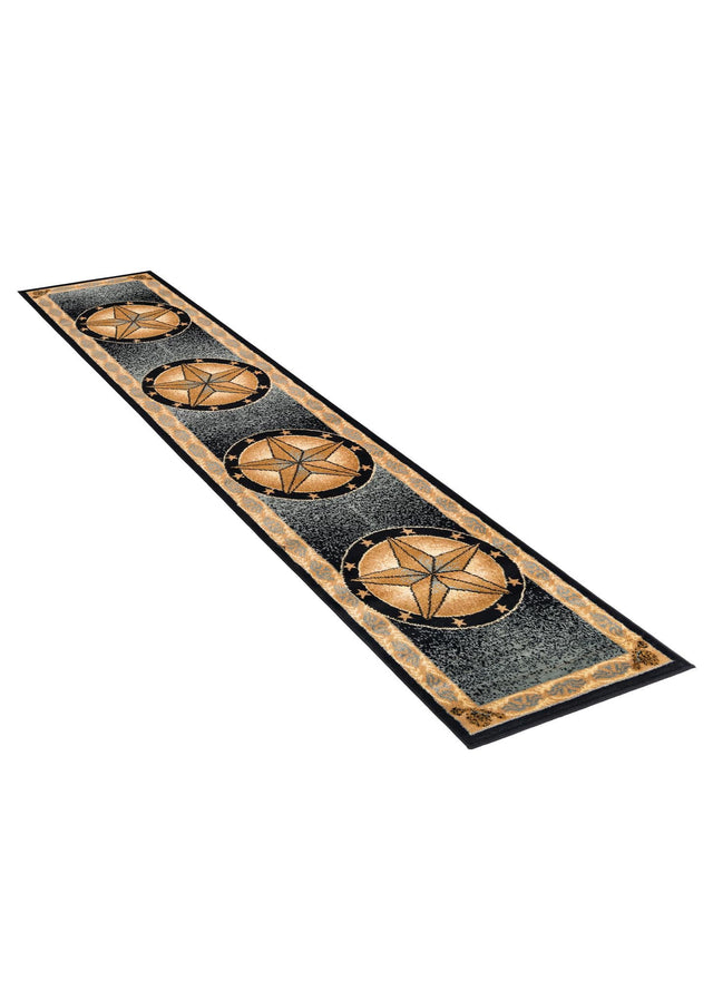 Blue 2' x 10' Pioneer Runner Area Rug Classic Southwestern Motif Durable Stain Resistant Easy Clean Carpet for Traditional Interior Decor for Sale at Rug Engine