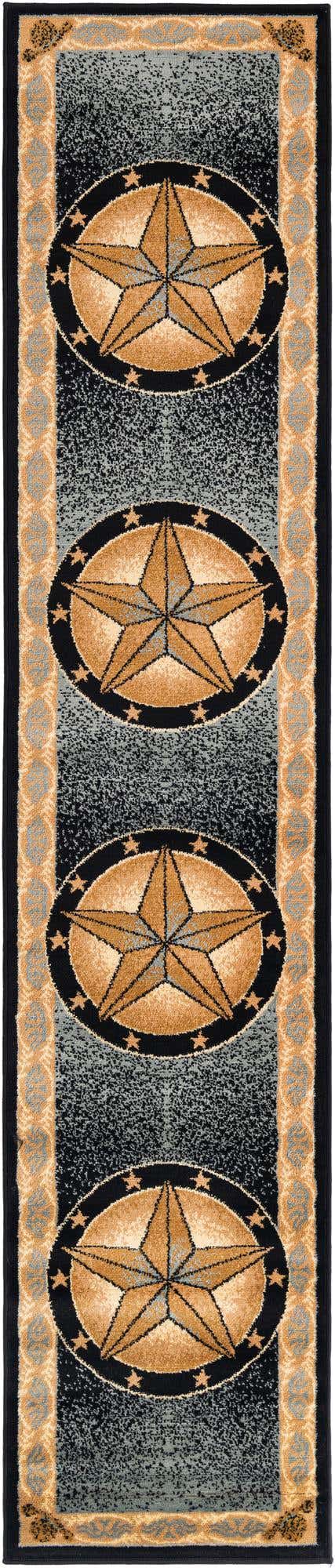 Blue 2' x 10' Pioneer Runner Area Rug